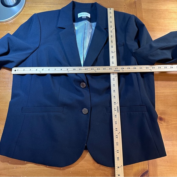 Calvin Klein Women's Dark Navy Blazer - Picture 4 of 8